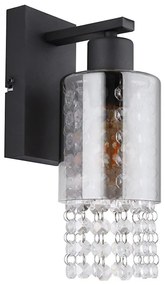 Globo 15799W - Fali lámpa BACKEY 1xE27/40W/230V fekete