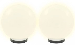 2 db LED gömblámpa 25 cm PMMA