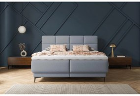 Kontinentális franciaágy 140 cm Riviera 140 (ágyráccsal és matraccal) (tárolóhellyel) (grafit + fekete). 1099648