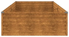corten acél kerti magaságyás 195x100x36 cm