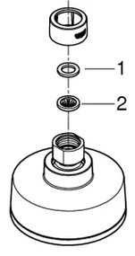 GROHE 26366001 - RAINSHOWER zuhanyfej, 210 mm, fényes króm