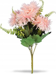 9 Őszirózsa Csokor Páfrányokkal 42CM Lazac Színű művirág váza