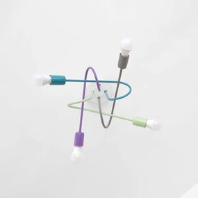 LED mennyezeti lámpa OXFORD 4xE27/10W/230V