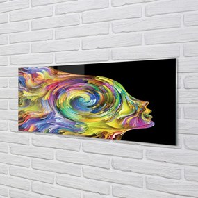 Üvegképek Nő színes kép 120x60cm