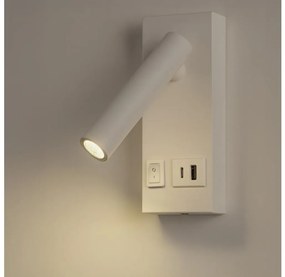 Eurolamp LED Fali spotlámpa USB-vel LED/2W/230V fehér EU0435