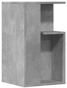 Betonszürke szerelt fa kisasztal 35 x 35 x 60 cm