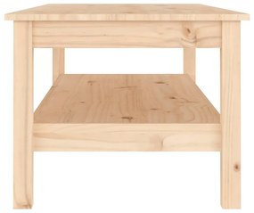 Tömör fenyőfa dohányzóasztal 110 x 50 x 40 cm