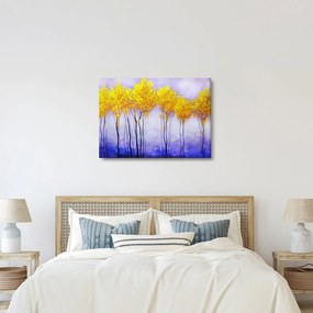 Sárga fák képe (70x50 cm)