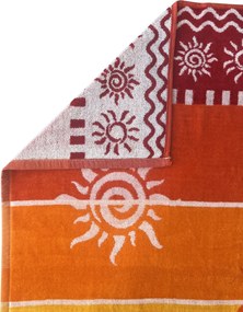 STROMBOLI Strandtörölköző narancs 165x90cm