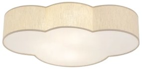 Brilagi - Gyerekszobai mennyezeti lámpa NIMBUS LINEN 4xE27/15W/230V 46x63 cm bézs