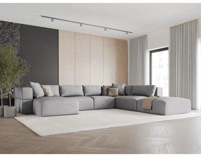 Világosszürke sarokkanapé (jobb oldali-"U" alakú) Esther – Milo Casa