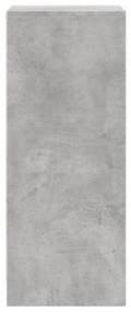 betonszürke szerelt fa tálalószekrény LED-del 42,5 x 34 x 85 cm