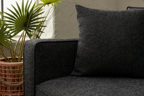 3 személyes kanapé Berlin - Antracit, Fekete