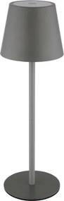 Globo 58488G-LED Dimmelhető érintéses tölthető kültéri asztali lámpa VANNIE 3W/5V IP54 1800mAh szürke