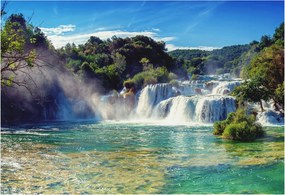 Fotótapéta Flizelin Dekoratív Hálószoba Vízesés táj 152x104