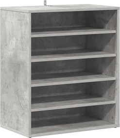 vidaXL betonszürke szerelt fa cipősszekrény 60 x 35 x 70 cm