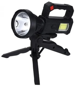 Napelemes lámpa háromlábú állvánnyal - TY-841T - fekete