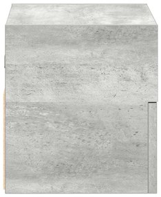 betonszürke falra szerelhető éjjeliszekrény 45 x 26 x 28,5 cm