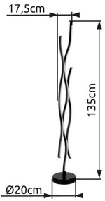 Globo 67206S - LED Állólámpa GERONIMO LED/28W/230V 3000K fekete