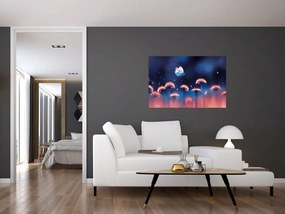 Pitypang képe kék pillangóval (90x60 cm)