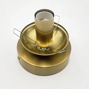 Mennyezeti lámpa CRISTAL 1xE14/15W/230V sárgaréz/füstös fekete