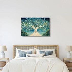 Kép – Mágikus fa spirálokkal (90x60 cm)