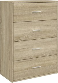 vidaXL sonoma tölgy színű szerelt fa tálalóasztal 60 x 31 x 84 cm