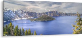 Kép egy hegyi tóról (120x50 cm)