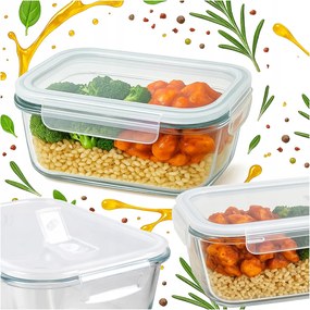 370 ml-es üveg uzsonnás doboz légmentesen záródó iskolai munkához