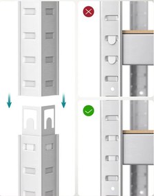 Fém tároló polcok szett(2db) 160x80x40 cm, ezüst