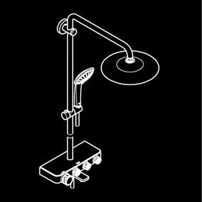 GROHE 26510000 - EUPHORIA SMARTCONTROL zuhanyrendszer, 450 mm, fényes króm