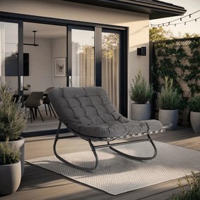 Hintafotel Szürke Párnával. AURORA