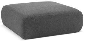 Sötétszürke buklé puff Molino – Micadoni Home