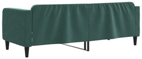 sötétzöld bársony kanapéágy 80 x 200 cm