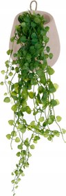 Mesterséges Növényi Zöld Cserépben Akasztós 58 cm
