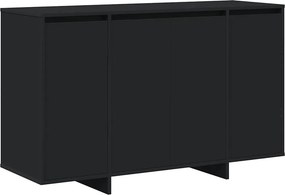 vidaXL Széf Fekete 120 x 41 x 75 cm Faanyag