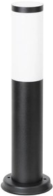 LED lámpatest , állólámpa , E27 foglalat , matt fekete, rozsdamentes acél,  45 cm , kültéri , IP44 , Rábalux , BLACK TORCH