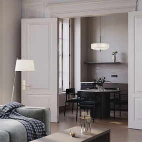 Maytoni modern függeszték bergamo fehér fekete átlátszó mymod613pl-05w1