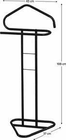 Fogas, fekete fém,  EVERT