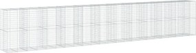 vidaXL horganyzott vas gabion kosár fedéllel 1150 x 100 x 200 cm