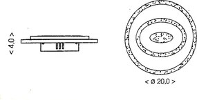 Brilagi - LED mennyezeti lámpatest MODERN MINI LED/26W/230V 3000/4000/6000K