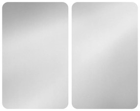 Edzett üveg tűzhely fedőlap szett 2 db-os 30x52 cm Universal Silver – Wenko