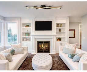 Globo 67206DW - LED Felületre szerelhető csillár GERONIMO LED/35W/230V fekete/barna