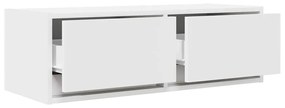 fehér szerelt fa TV-szekrény 80x31x25,5 cm