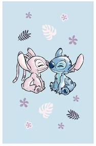 Disney Lilo és Stitch, a csillagkutya Light blue kéztörlő, arctörlő, törölköző 30x50cm