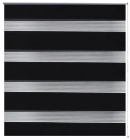 vidaXL Zebra roló 100 x 175 cm Fekete