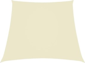 vidaXL krémszínű trapéz alakú oxford-szövet napvitorla 2/4 x 3 m