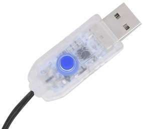 karácsonyfa-fényfüzér 400 színes LED-del 400 cm