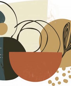 Poszter 20,5x28,4cm Növény kollázs