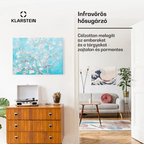 Klarstein Wonderwall Air Art Smart, infravörös hősugárzó, 80 x 60 cm, 500 W, virágok